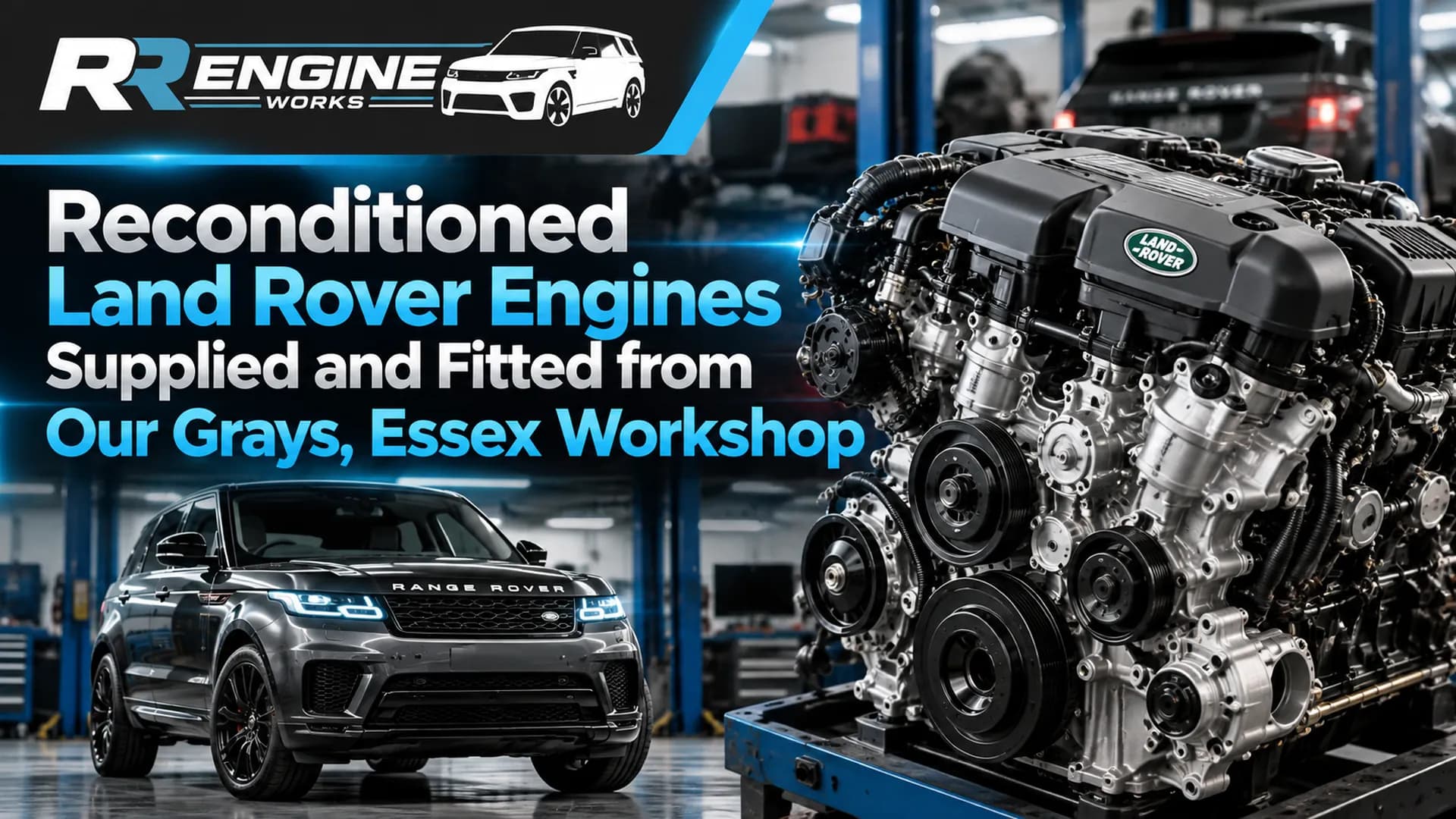 Reconditioned Land Rover Engines Supplied and Fitted from Our Grays, Essex Workshop