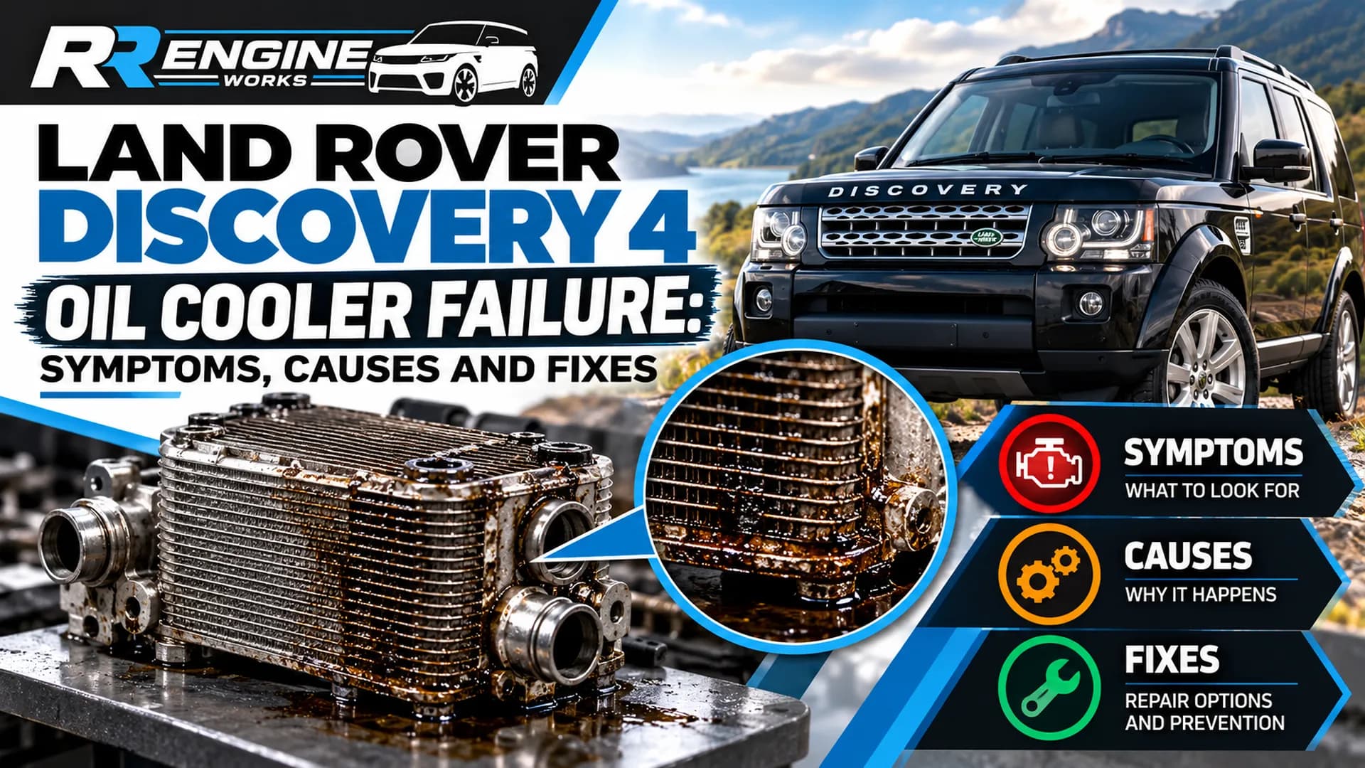 Land Rover Discovery 4 Oil Cooler Failure: Symptoms, Causes and Fixes
