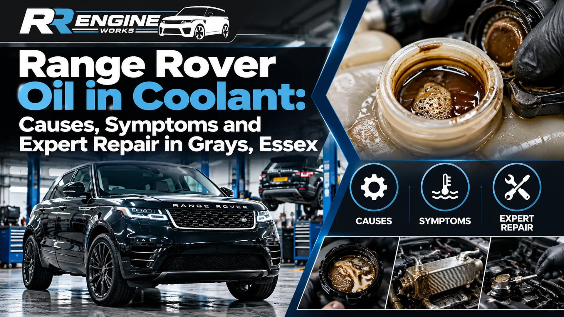 Range Rover Oil in Coolant: Causes, Symptoms and Expert Repair in Grays, Essex